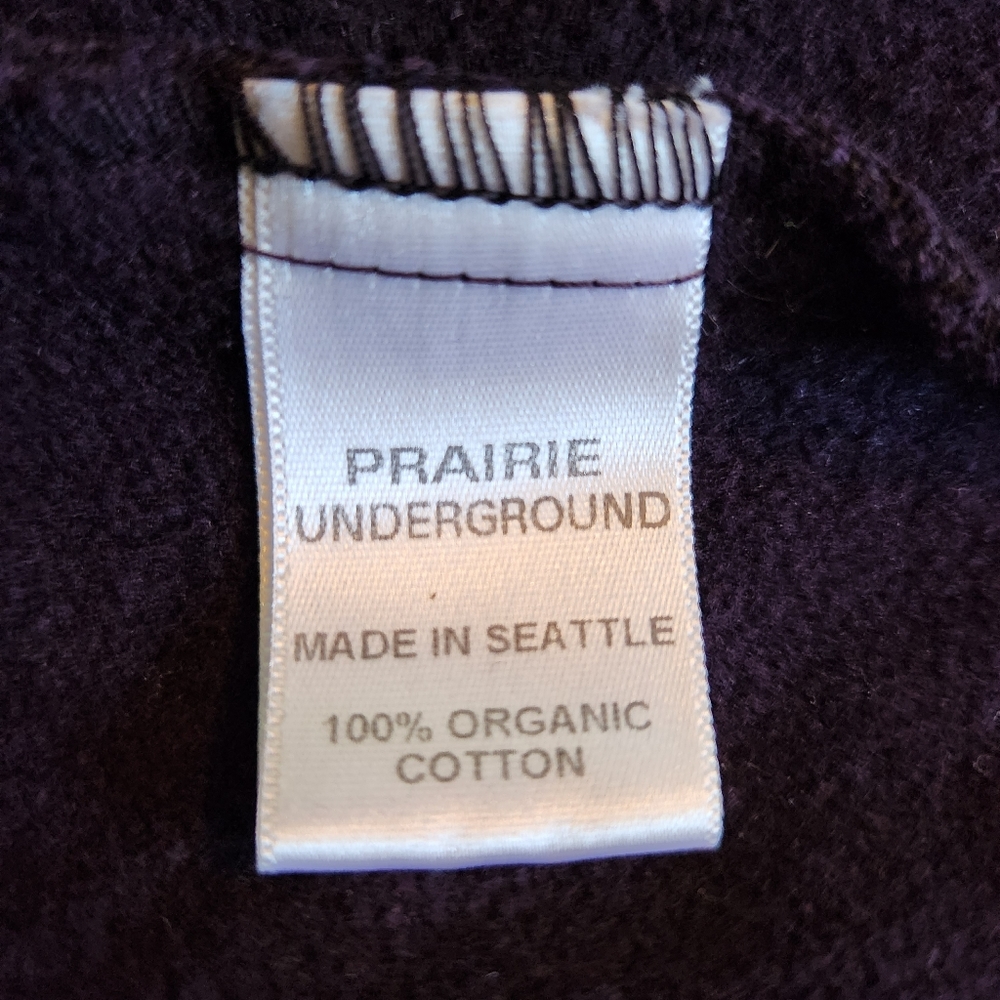Prairie Underground Deep Purple Hooded Long Jacket - Picture 6 of 6